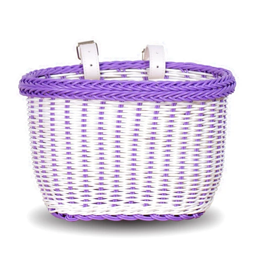 EIRONA Bicycle Basket for 12-18 Inch Girls Bike, Front Handlebar Storage Basket for Girls, Water Resistant Basket, Bicycle Accessories