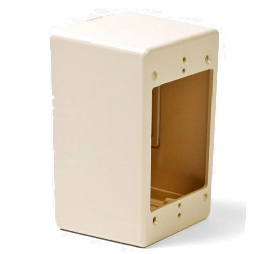 Hellermann Tyton TSRI-JB3 2.77 Single Gang Junction Box, PVC, Ivory by Hellermann Tyton