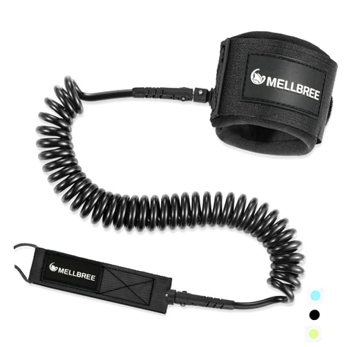 Mellbree Surfboard Leash, Premium SUP Leash Double-Side Rotatable Wirst Strap Leg Rope Flexible for Paddleboard Longboard Shortboard Stand-up Paddleboards