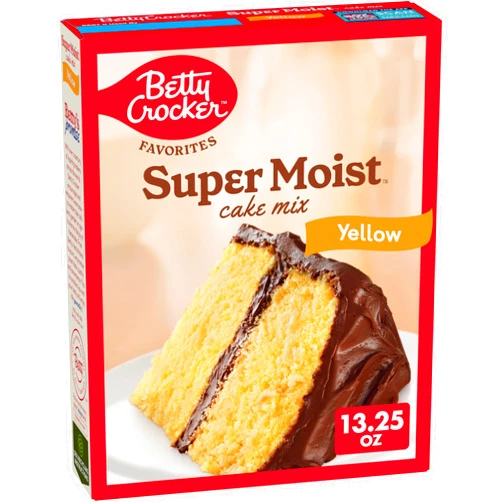 Betty Crocker Favorites Super Moist Yellow Cake Mix, Easter Treats, 13.25 oz (Pack of 12)