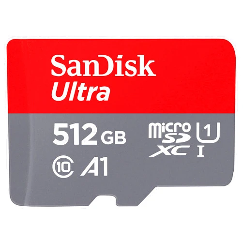 SanDisk [Older Version] SanDisk 512GB Ultra microSDXC UHS-I Memory Card with Adapter - 120MB/s, C10, U1, Full HD, A1, Micro SD Card - SDSQUA4-512G-GN6MA