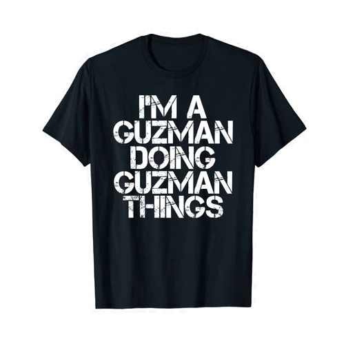 Sarcastic Personalized Last Name Christmas Team GUZMAN Funny Surname Family Tree Birthday Reunion Gift Idea T-Shirt