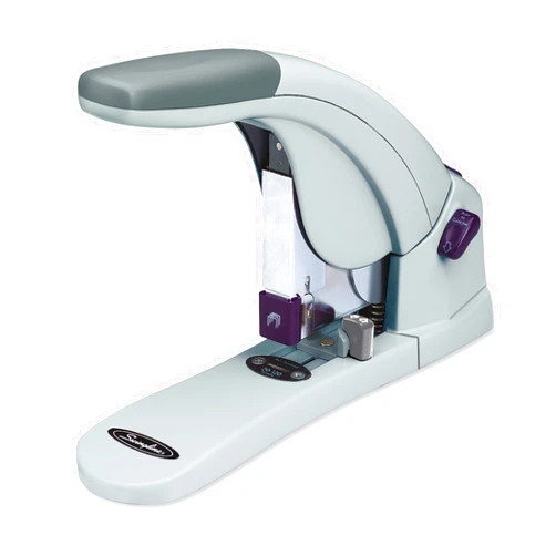Swingline Heavy Duty Stapler, 120 Sheet Capacity, LightTouch, Jam Free, Reduced Effort, Anti-Microbial, Metal, Gray (90010)