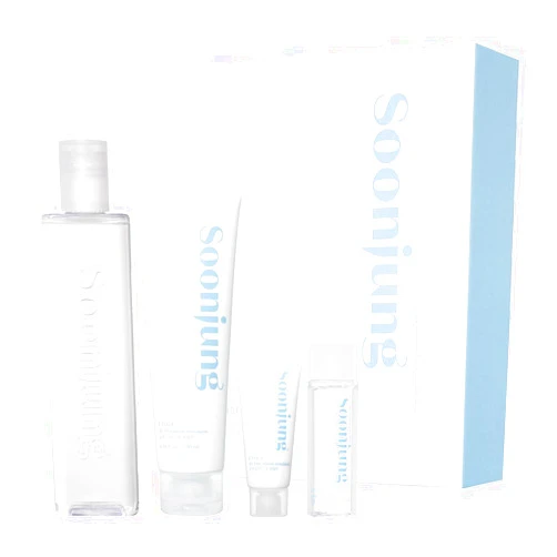 Etude Soonjung Skincare 2 Set ph 5.5 Relief Toner / 10-Free Moist Emulsion with Gift (23AD) | Hypoallergenic Skin Soothing and Moisturizing Skincare for Sensitive Skin | K- Beauty