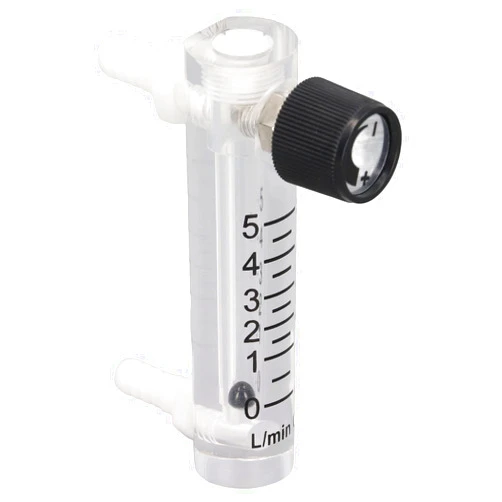 Walfront 0 to 5LPM Liquid Flowmeter Air Meter, Panel Type Meter Adjustable Air Meter 4% Accuracy Flowmeter with Scales Panel Mount Flowmeter for Air Medium