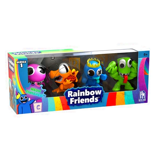 Rainbow Friends - Neon Minifigure 4-Pack (Four 2.5