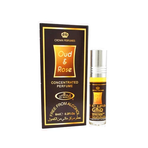 Pendora Oud & Rose 6 Ml Concentrated Perfume Oil / Attar by Al Rehab Perfumes 3 PACK