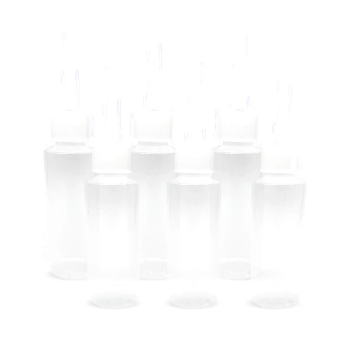 BlingKingdom 6pcs 50ml Squeeze Applicator Bottles Plastic Glue Bottles Precision Bottles Color Bottles for Hair Salon, Paint Art, Craft, Liquids, Glue