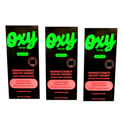 OXY Maximum Strength Advanced Care Rapid Spot Acne Treatment Cream, 1 oz (Pack of 3)