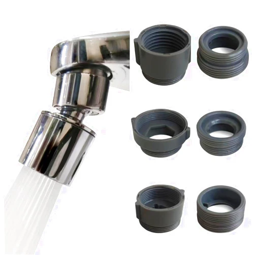 BOARNE Rotating Faucet Aerator Extender,Nozzle Faucet Adapters, Universal Splash Filter Kitchen Tap Extension, Kitchen and Bathroom Sink Faucet Replacement (silvery)