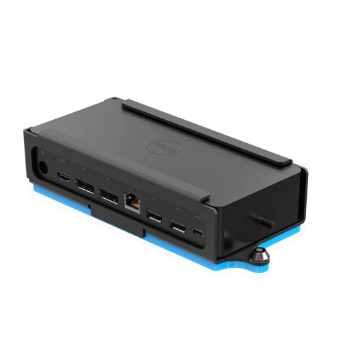 RackSolutions Secure Wall Mount D06 for Dell Universal Docking Stations - Durable 16 GA Steel, Black Powder Coat Finish, Complete Port Access, Barrel Locking Mechanism, Ideal for Office Installations