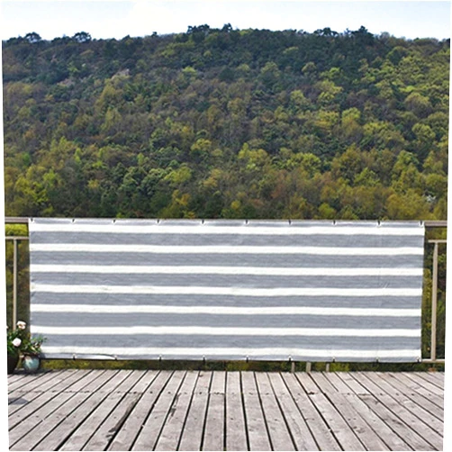 LIANGLIANG-fang shai wang LIANGLIANG Sunshading Net Household Shade Rain Net Breathable Foldable Multipurpose Flower Protection Net Polyethylene, 23 Size (Color : Gray White, Size : 0.9x1m)