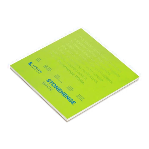 Stonehenge 100% Cotton Medium Weight Pad, White, 8 x 8 inches, 250gsm, 15 Sheets for Dry Media