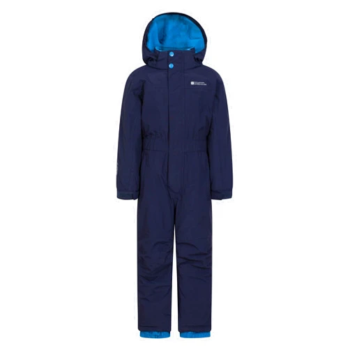 Mountain Warehouse Cloud Kids All in 1 Snowsuit - Waterproof Skisuit Navy Kids 3-4 Yrs (98-104 cm)