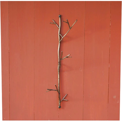 Ancient Graffiti Triple Wire Twig Hook,Gray, 19.25