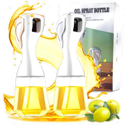 Unokit 2 Pack 150ml Oil Sprayer for Cooking, the Advanced Olive Oil Dispenser Bottle for Air Fryer, Salad, BBQ, Baking