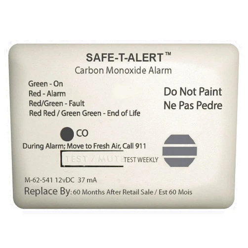Safe T Alert Mti Industries 62-541-MARINE-WT Detector Marine Co Alarm White