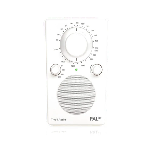 Tivoli Audio PAL BT Portable Bluetooth AM/FM Radio (White)