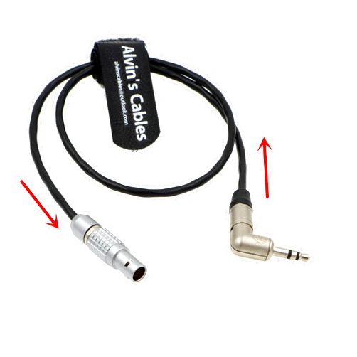 Alvin's Cables Tentacle Sync Adapter Cable Tentacle Timecode Generator to ARRI Alexa Sound Devices 5 Pin Male to 3.5MM Right Angle