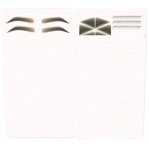 Whalrace Microblading Practice Skin, 4 Piece Sheets Double Sided Premium PMU Practice Skin, 1.5mm Thickness Microblading Silicone Practice Skin, Tattoo Practice Skins for Beginners and Artist