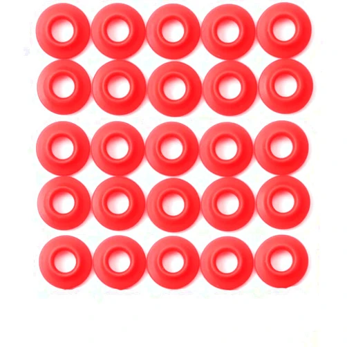 Joyzan Beer Bottle Gasket, Silicone Rubber Gaskets Washers Red Swing Flip Top Bottles EZ Cap Home Brew Seals Washer O Ring High Pressure Leakproof Seals Replacements Home Soda Sealing Use 25 Pieces