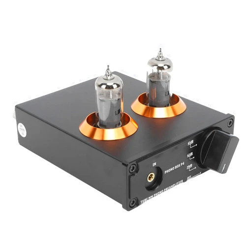 Garosa Vacuum Tube Preamp, Vacuum Tube Phono Preamp, Headphone, Preamplifier for Home Stereo MM Player AUX Input 6A2, Preamplifiers