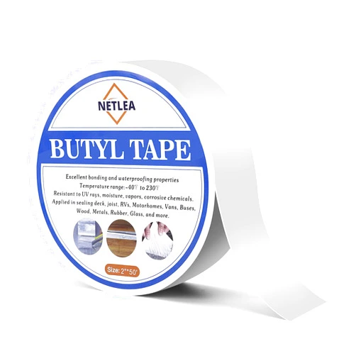 NetLea RV Roof Tape 2 Inch Wide,UV Resistant & Waterproof RV Sealant Tape for RV Repair,Window Sealing,Truck Sealing,Stop Camper Roof Leaks,White