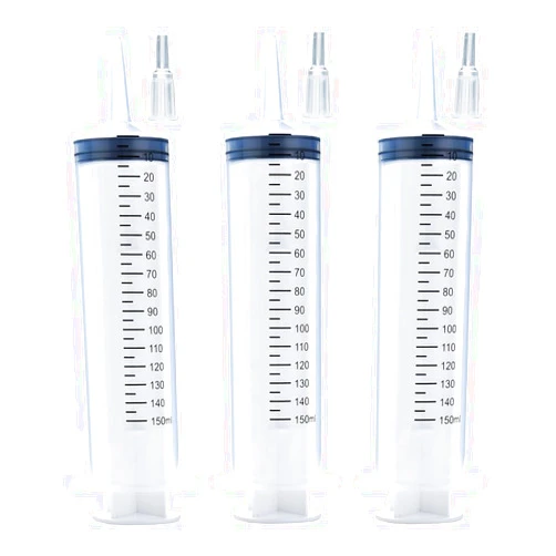 A AKRAF 3 Pcs 150ml Large Syringes, Sterile and Individual Sealed, Easy to Use and Clean, Plastic Garden Syringe for Liquid, lip Gloss, Paint, Epoxy Resin, Oil, Watering Plants, Refilling