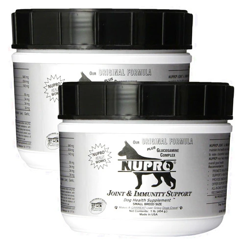 Nupro Joint and Immunity Support for Dogs, 1-Pound (Small Breed Size) 2 Pack