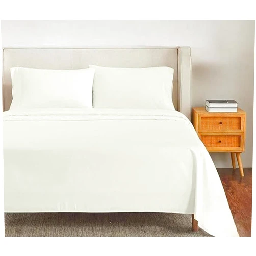 Sticky cotton Cotton Bed Sheets 4 Piece Set 400 Thread Count 100% Extra Long Staple Luxurious & Hypoallergenic Bedding Hotel & Home Collection Deep Pocket 10-18 inches (Cal.King, Ivory Solid)