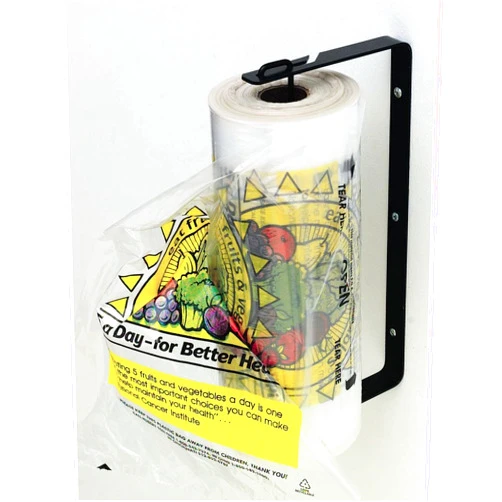 WIRECRAFT MANUFACTURING COMPANY Roll Bag Holder Black Powder Coated Steel- 13 1/4