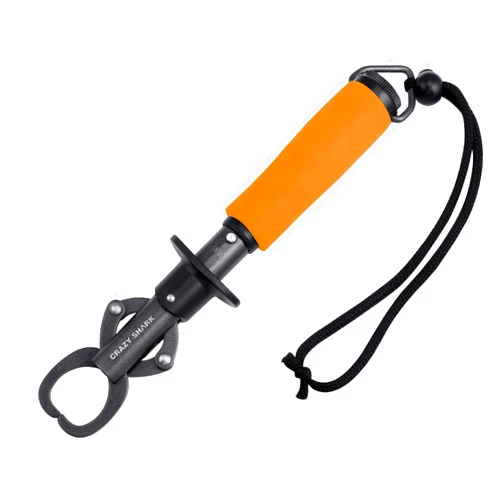 Crazy Shark Aluminum Fish Hook Remover Removal Fishing Tools Tackle Squeeze-Out 6.7in Orange