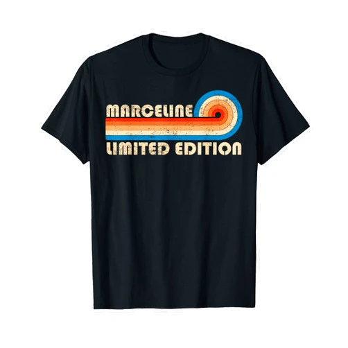 First Name Cool Given Name Gift Ideas MARCELINE First Name Funny Retro Vintage Birthday T-Shirt