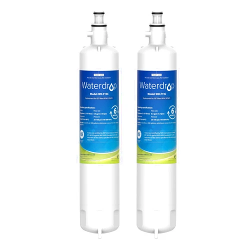 Waterdrop WD-F19C Replacement for GE® RPWFE®, RPWF (with CHIP) Refrigerator Water Filter, Compatible with GFE28GBLTS, GFE28GGKBB, GFE28GSKSS, PFE28KSKSS, PFE28KMKES, 2 Filters Package May Vary