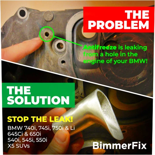 BimmerFix BMW N62 Coolant Pipe Repair System (for BMW 545i, 645i, 745i, X5 and More)