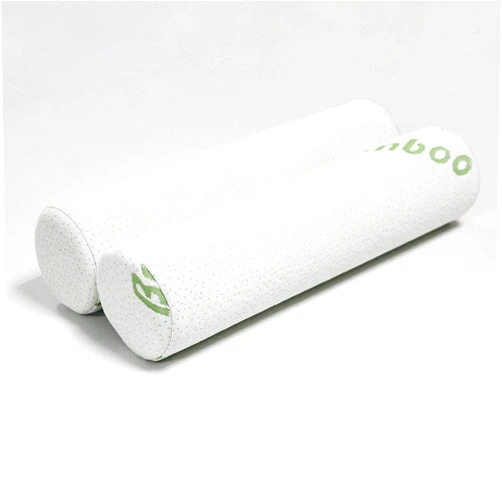 JJDANFILL Cervical Neck Roll Memory Foam Pillows for Sleeping 2 Pack, Bolster Cylinder Round Pillows Support for Be, Legs, Back, and Yoga. with A Washable Cover,17 x 4 Inch.