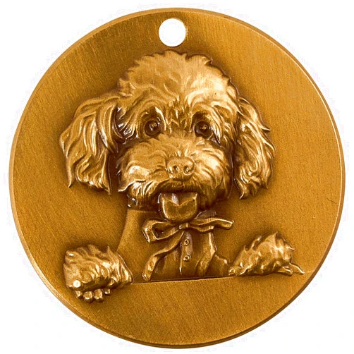 Petmagic Teddy Bear Dogs Dog Tags Personalized Crafted Solid Brass,Choose from 60 Dog Breeds and 85 Exquisite. This Custom Dog tag is Sturdy.Customizable Four-line Information