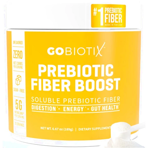GOBIOTIX Fiber Supplement - Prebiotic Soluble Fiber Powder, Supports Gut Health and Digestive Regularity - Gummies Alternative - Gluten & Sugar Free, Keto, Vegan - 1 Scoop Daily, 35 Servings (1 Pack)