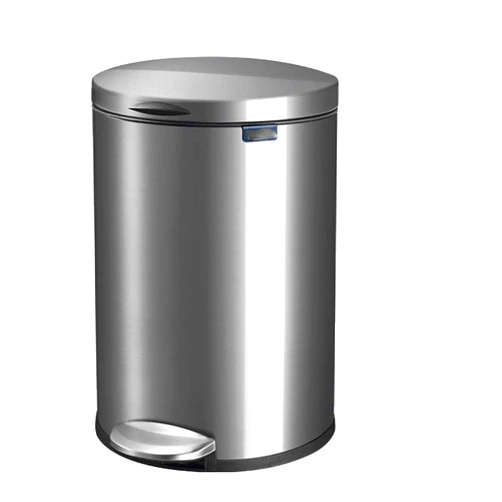 LAVSHOME Paper Bins Trash can Rubbish Bin Step Trash Can with Cover Stainless Steel Quiet Descending Living Room Household Waste Bucket Kitchen Bedroom Bathroom 5L 9L 12L Trash can dustbin