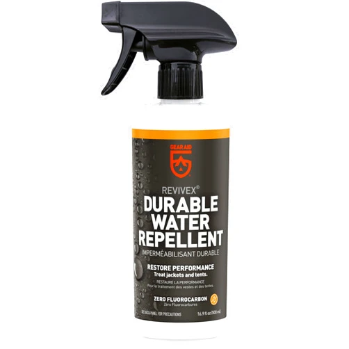 Gear AID Revivex Durable Water Repellent (DWR) Spray for Waterproofing, Restoring Performance on Nylon Jackets, Gore-TEX, Paddle, Snow and Camping Gear