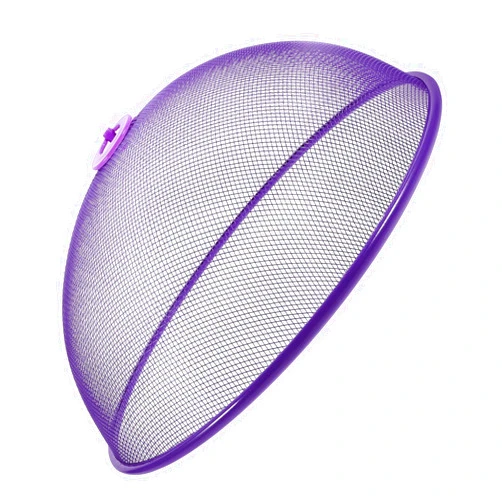 GRIRIW Food Cover Meal Cover Nibbles Snacks Flatware Tapas Camperig Tents Camping Canopy Tent Mesh Food Plate Net Mesh Dome Food Cover Outdoor Food Protection Tent Picnic Tent Iron Purple