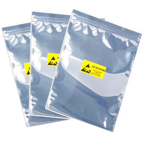 KUKUBAGS 15pcs 11x15 inch Anti Static Bag with 15pcs Antistatic Labels, Static Free Bag for Electronics, Large Resealable Non Static Bags for Most of Computer Accessories