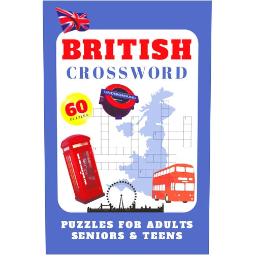 By Vividy (Author) British Crossword: Puzzles for Adults, Seniors & Teens