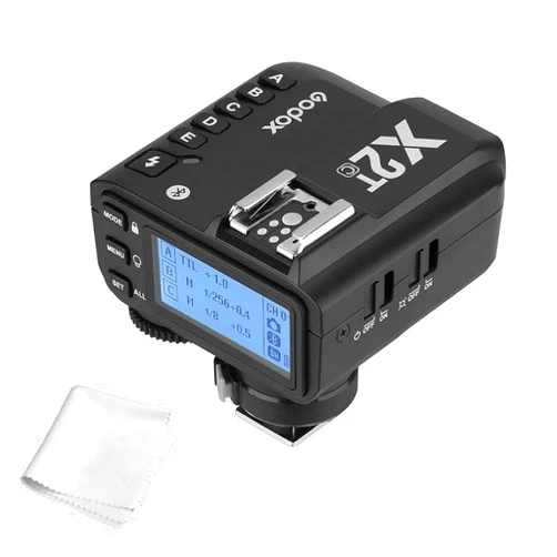 Godox X2T-C TTL Wireless Flash Trigger for Canon, Bluetooth Connection, 1/8000s HSS,5 Separate Group Buttons, Relocated Control-Wheel, New Hotshoe Locking, New AF Assist Light