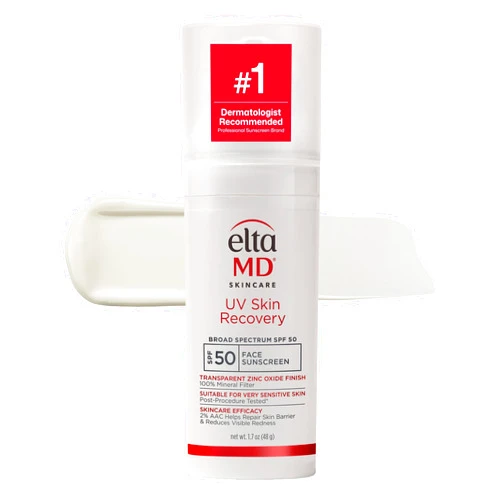 EltaMD UV Skin Recovery Face Sunscreen with Zinc Oxide, All Mineral, Safe for Sensitive Skin SPF 50