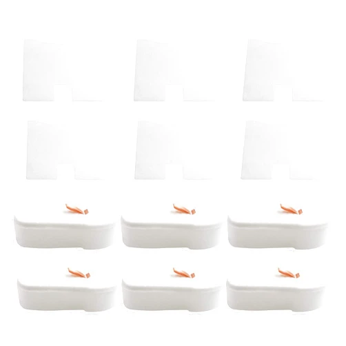 Fette Filter - 6 Pack Filter Kit Compatible with Select Shark Vacuum Models HH202, HH205, HS152AMZ, HZ2000, HZ2000C, HZ2002, HZ2002NP, HZ2003C, HZ251, HZ602, HZ700, HZ702 XPMFHZ2000 & XFFKHZ2000