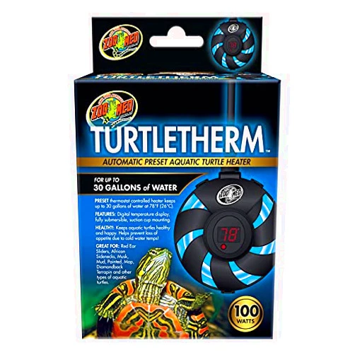 DBDPet 's Bundle with Zoomed Turtletherm - Automatic Preset Aquatic Turtle Heater (100w & Up to 30 Gallons) & Includes Pro-Tip Guide