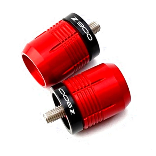 AFGIFT for Kawasaki Z900 Z 900 2017 2018 2019 2020 2021 2022 2023 Accessories Z900 Handle Bar Ends Motorcycle Handlebar End Grips Plugs (Color : Red, Size : Z900)