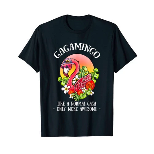 Gaga Flamingo Lover Grandmother Gagamingo Gaga Flamingo Lover Grandma Grandmother Grandmom T-Shirt