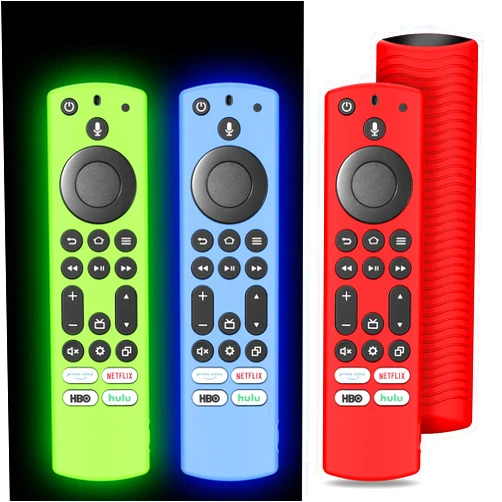 TOLUOHU [3Pack]NS-RCFNA-21 Remote Cover Replacement for Insignia Toshiba CT-RC1US-21 CT95018 FireTV Remote,Silicone Alexa Voice Remote Cover for TV Omni Series and 4-Series 4K UHD Smart TV Remote with Lanyard
